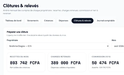 NAVIX — Comptabilité propriétaires